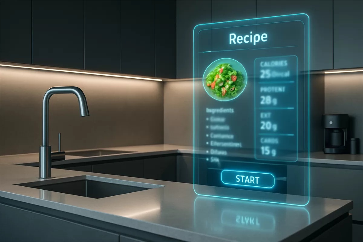 O futuro da cozinha inteligente: Como a IA está mudando o modo de cozinhar