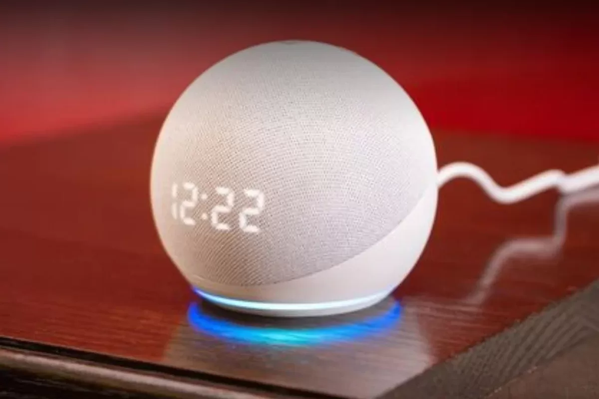 Alexa com luz azul mas não responde