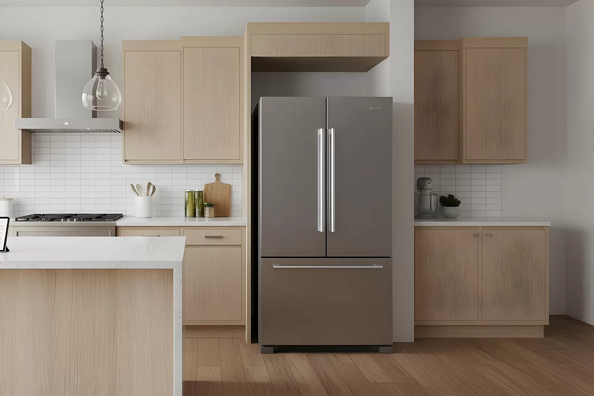 Geladeira com sensor inteligente na porta