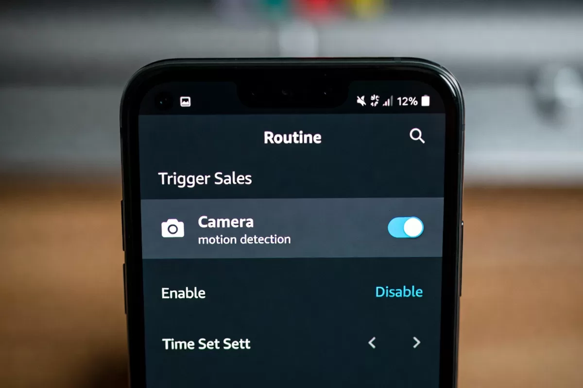Câmera integrada com Alexa