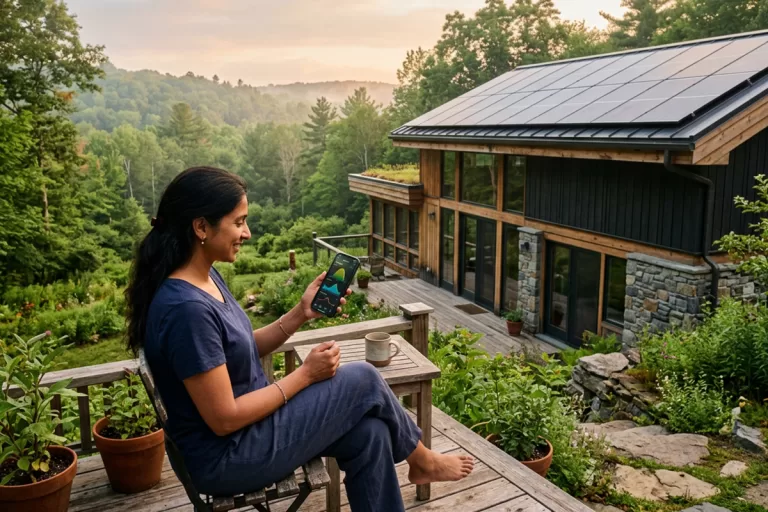 Casa inteligente com energia solar