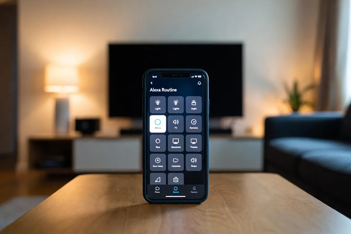 Configurar rotina modo cinema com a Alexa